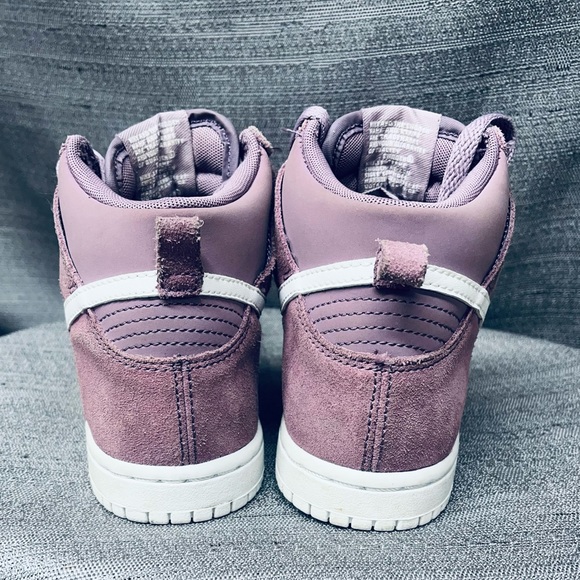 Nike Dunk High Suede Violet Dust/White PS PreSchool Size 12c 905353 500 - Picture 9 of 10
